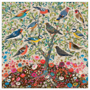 Puzzle 1000 pièces Oiseaux Arbre Songbirds Tree 58.5x58.5cm Eeboo