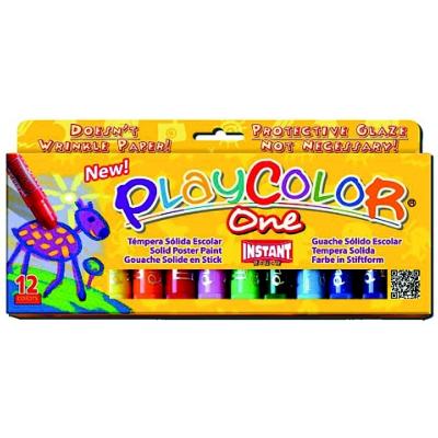 Gouache Solide 12 Sticks Couleur Basic One Playcolor