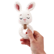 Kit Mon Ami Gurumi Hochet Lapin 16cm Hochet à créer au Crochet Graine créative