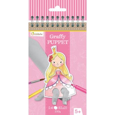 Carnet Marionnettes à doigts Princesses Graffy Puppet