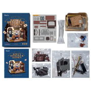 Kit Maquette Bois Miniature Mose's Detective Agency 13x16x20 cm DG157