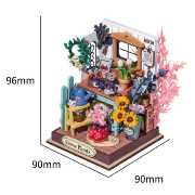 Mini-Kit Maquette Bois Maison miniature Jardinage Grow Plants 7x7x9 cm DS030 Rolife
