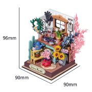 Mini-Kit Maquette Bois Maison miniature Jardinage Grow Plants 7x7x9 cm DS030