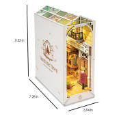 Kit Maquette Book Nook à fabriquer Sunshine Town 18x10x24 cm TGB02 Serre-livres Ruelle 3D miniature