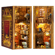 Kit Maquette Book Nook Eternal Bookstore 18x11x23 cm HCB102 Bibliothèque Serre-livres 3D avec Vitre anti-poussière