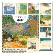 Calendrier mural 2027 Impressionnistes 12 illustrations Gwenaëlle Trolez 16 mois 30X30 cm Kiub