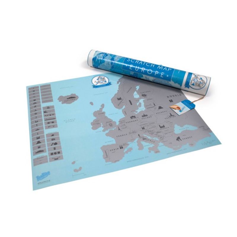 Carte d'Europe à gratter - Scratch map Europe de L'Atelier Chez Soi