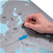 Carte d'Europe à gratter Scratch Map Europe Luckies