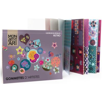 Gommettes d'Artistes Retro Carnet 600 stickers Mon Petit Art