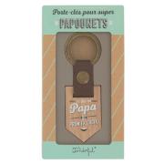 Porte-Clés Papa de Premier Choix Bois et Cuir Mr Wonderful