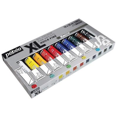 Pack Peinture à l'Huile Fine Studio XL 10 tubes 20 ml Pinceau Pébéo