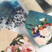 Set de Correspondance Impressionism 40 feuil 20 env 8 cartes et 25 stickers Pepin Press