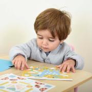 Mes premières Gommettes 6 cartes Forêt 96 Stickers 2 ans Poppik