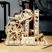 Maquette en bois Circuit à billes 25 cm LG504 233 pièces Rokr