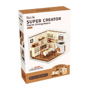 Kit Maquette Super Creator Salle à manger DW015B Warm Dining Room 150 pièces Rolife