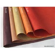 Papier népalais uni couleur Noisette Feuille 50x75 cm Lokta Fait-main