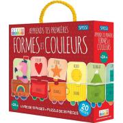 Apprends les Formes et Couleurs 1 Livre et 1 Puzzle géant 20 pièces Sassi Junior