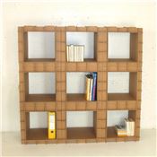 Kit Meuble en carton Module de rangement Stri-Cube Ecru