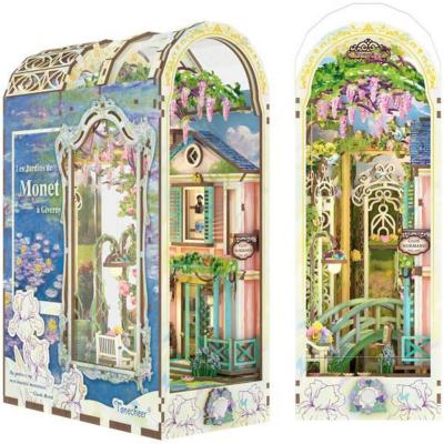 Kit Maquette Book Nook Jardin de Giverny 27x19x10 cm TQ138 Serre-livres 261 pièces Giverny Garden Miniature 3D  ToneCheer