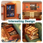 Kit Maquette Book Nook Cabine de Train Voyage en Europe 22x16x22 cm TQ443  European Travel Miniature 3D ToneCheer