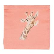 Sac Shopping pliable Girafe Coton 41x44 cm Wrendale