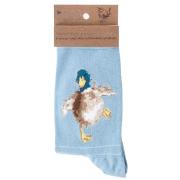 Chaussettes Femme Bleu ciel Canard Bambou Taille unique 37-42 Wrendale