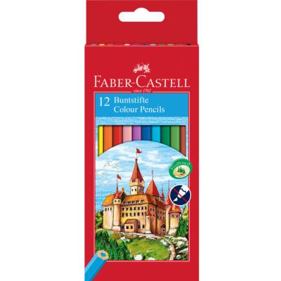 Crayons de Couleur Château Etui 12 couleurs Faber Castell