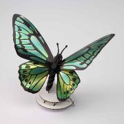 Kit de fabrication 1 Papillon Vert Clair Noir 17 cm Birdwing Butterfly Assembli