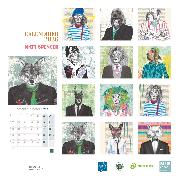 Calendrier mural 2026 Matt Spencer 12 illustrations 30X30 cm Blue Art Editions