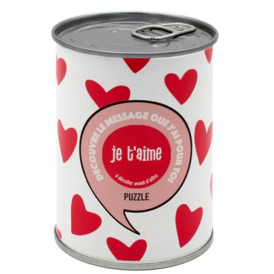Boîte Puzzle à Message Je t'aime Puzzle 54 pièces Bwat