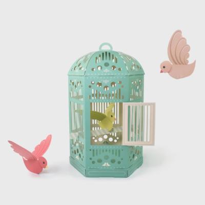 Kit Cage et 3 Oiseaux à fabriquer et à suspendre