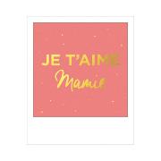 Carte postale Polaroid Je t'aime mamie 10x12 cm Kiub