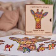 Puzzle en Bois Girafe Amusante 120 pièces 30x26 cm Creatif Wood