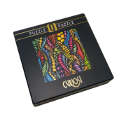 Mini-Puzzle Q11-1 Casse-tête Gold Feuilles 72 pièces 12.5x12.5 cm Curiosi