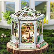 Kit Maquette Kiosque Fleuri Windsor 19x17x21 cm Windsor Flower House Cutebee