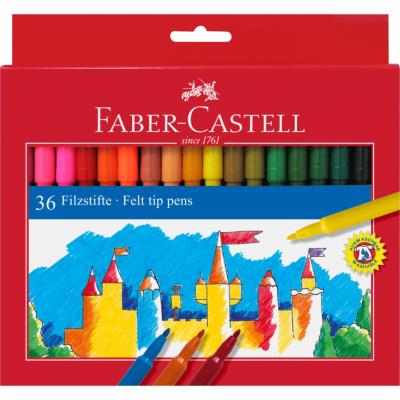 Feutres Pointe moyenne Pochette 36 couleurs Faber Castell