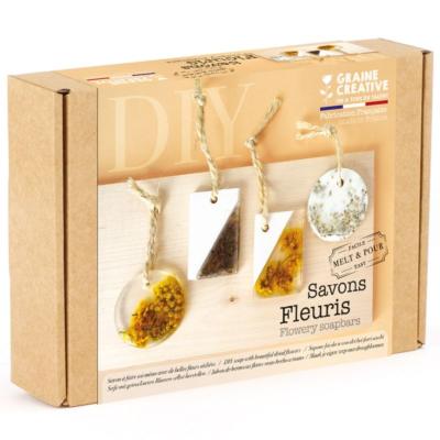 Kit DIY Savons fleuris à fabriquer Graine créative