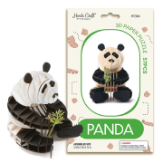 Kit Maquette Carton Panda à fabriquer 8 cm 57 pièces Puzzle 3D