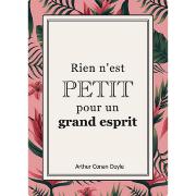 Carte postale Belles Citations Rien n'est Petit pour Grand Esprit 15x21 cm Kiub