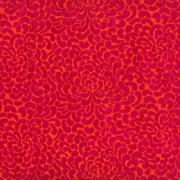 Papier Népalais Lokta Grosse fleur Kikou Rose Motif Orange 50x75 cm