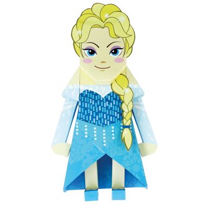 Papertoy à construire Elsa Reine des Neiges Taille XL 30cm Momot