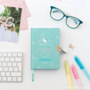 Journal intime bleu Licorne Toutes les Choses qui m'arrivent 11x15 cm Mr Wonderful