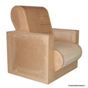 Patron de meuble en carton - Fauteuil en carton Hadam enfant