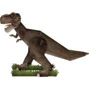 Dinosaure Tyrannosaure Rex en carton à construire 34 cm Maquette 3D et Livre Sassi Junior