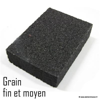 Cale à poncer en mousse grain fin et moyen