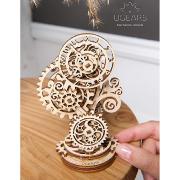 Ugears Maquette Bois  Horloge à Engrenages 9cm Puzzle 3D Mécanique  43 pièces