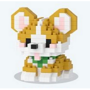 Mini-briques Petit Chien Caramel Corgi 5.2x5.6x5.4 cm 231 pièces  K208 Pet Day Mini Blocs de construction Mekansm