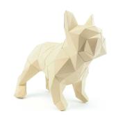 Kit de pliage Prédécoupé Bouledogue Français Beige 30x19x36 Agent Paper