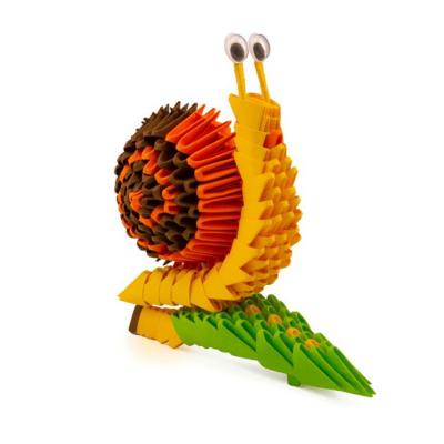 Kit pliage Origami 3D Escargot Taille S 293 pièces Créagami