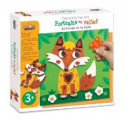 Coffret Portraits en Relief 5 Tableaux Animaux de la Forêt 3 ans Crealign